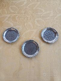 set sottobicchieri in acciaio