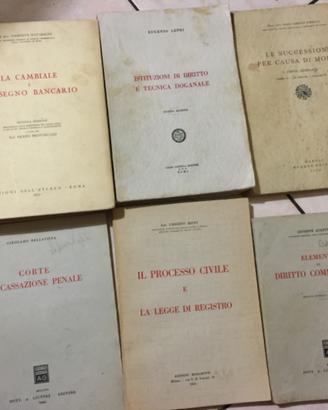Vari libri diritto anni 50 - 60