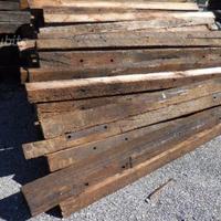 Mezze traversine ferroviarie per recinzioni e pav