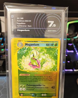 Carta Pokémon card Meganium 18/165 AiGrading