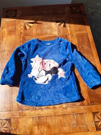 Maglia maniche lunghe pigiama bambina disney