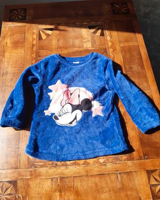 Maglia maniche lunghe pigiama bambina disney