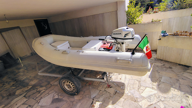 Tender chiglia rigida 3 mt con carrello