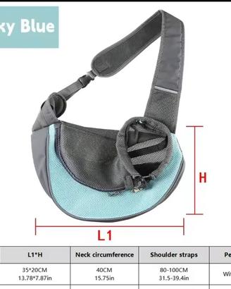 borsa trasporto cani gatti piccola taglia