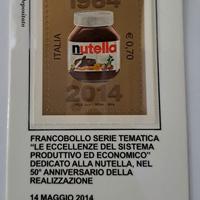 2 Francobolli 50' Anniversario NUTELLA 1964-2014