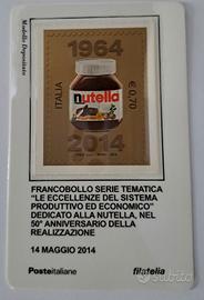 2 Francobolli 50' Anniversario NUTELLA 1964-2014