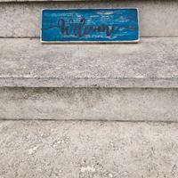 insegna vintage  "Welcome"