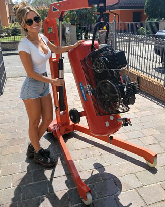 Gru idraulica a carrello pieghevole OMCN GP 10/S