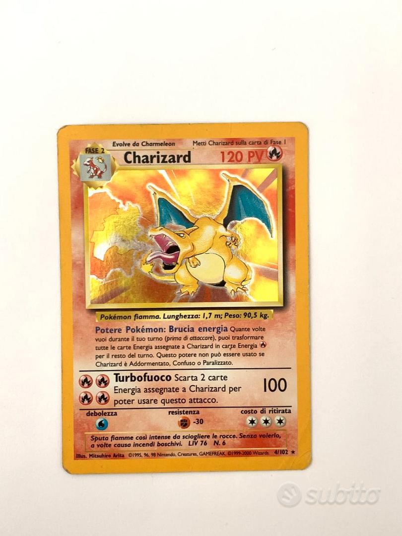 Pokemon Charizard Holo Set Base 4102 Ita Excellen Collezionismo In Vendita A Pisa 4877