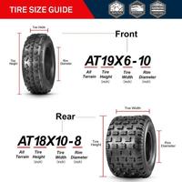 QUAD MX Tire Set 19X6-10 & 18x10-8 ATV