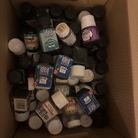 Scatola colori vetro assortiti per hobby