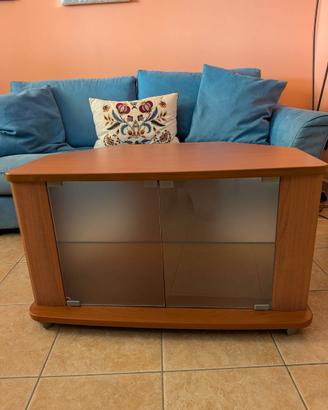 Porta TV angolare colore ciliegio