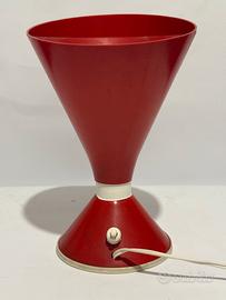 Lampada design anni 70 rossa space age vintage