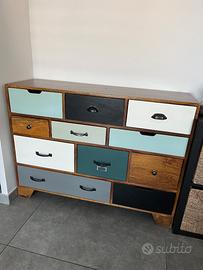 Cassettiera vintage in legno - perfetto stato