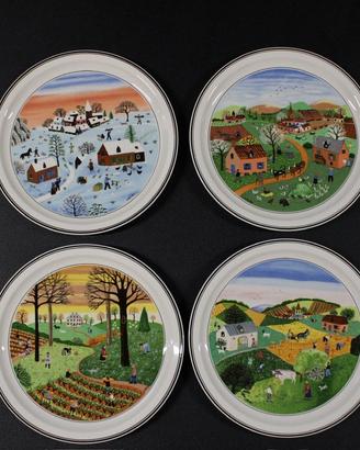 Set 4 piatti villeroy & Boch "Quattro Stagioni”