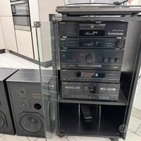 mpianto hi-fi stereo modulare anno 80/90 completo