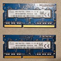 RAM 8GB (2x4GB) DDR3L 1600MHz SK Hynix per noteboo