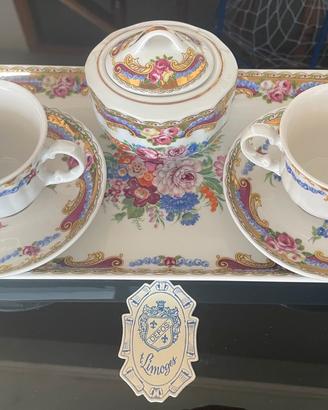 Set caffè due persone Depos Limoges vintage
