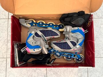 Rollerblade di Crazy Creek num. 37-40 + protezioni