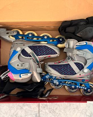 Rollerblade di Crazy Creek num. 37-40 + protezioni