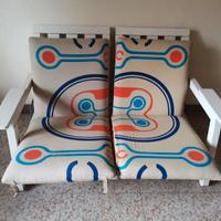 Poltrona da giardino 2 posti Carlo Hauner