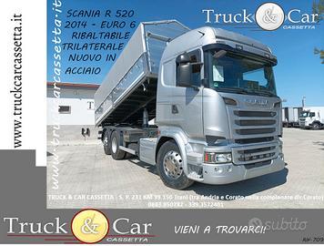 Scania r520-2014-ribaltabile trilaterale osb nuovo