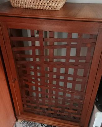 coppia di copricaloriferi termosifone  in legno