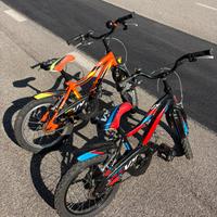Coppia di biciclette per bambini