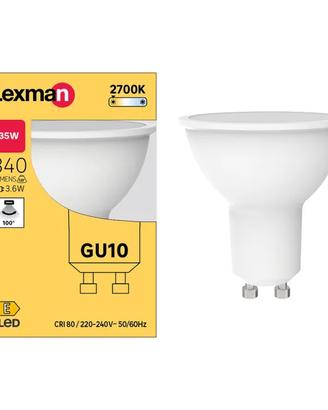 6 Lampadine LED GU10 LEXMAN – Luce Calda – Come Nu