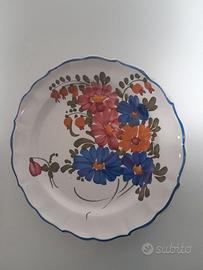 piatto vintage castelli abruzzo da appendere fiori