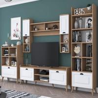 Parete attrezzata ideale come libreria e porta TV