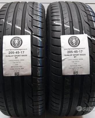 2 gomme 205 45 17 dunlop a48084