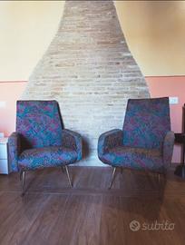 Coppia poltrone vintage anni  60