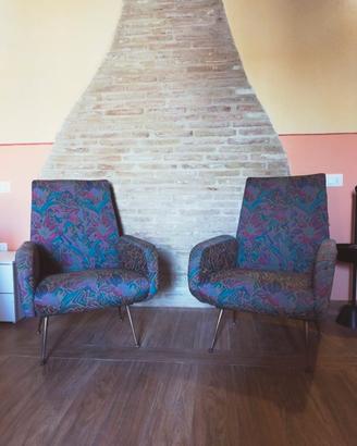 Coppia poltrone vintage anni  60