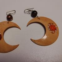 Orecchini in legno artigianali 