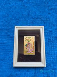 quadretto pantera rosa in oro 23 k.ti