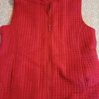 Gilet donna trapuntato rosso taglia XL