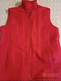 Gilet donna trapuntato rosso taglia XL