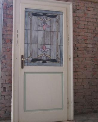 porta a vetri, vetrata tiffany, stile liberty