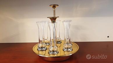 Dispenser con 6 bicchierini per liquore