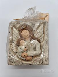 Candela artistica Angelo Custode con bambino