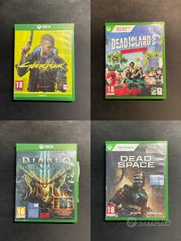 Lotto 4 Giochi Xbox Series X / Xbox One