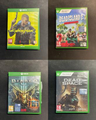 Lotto 4 Giochi Xbox Series X / Xbox One