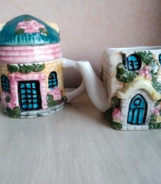 Caffettiere casette in porcellana