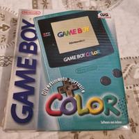 Game Boy color con libretti e scatola 