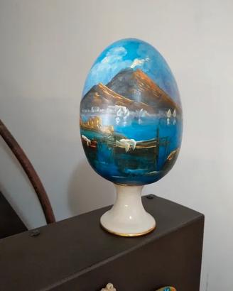 uovo decorato a mano capodimonte