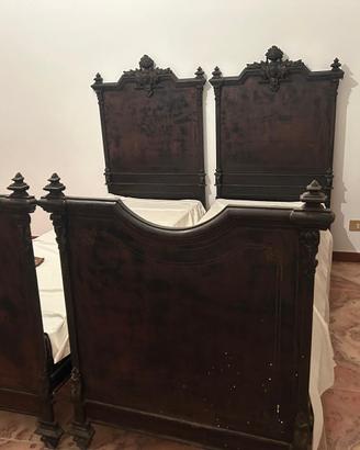 LETTO ANTICO META' 800 IN FERRO