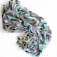 Cintura vintage in chiffon con fibbia gioiello