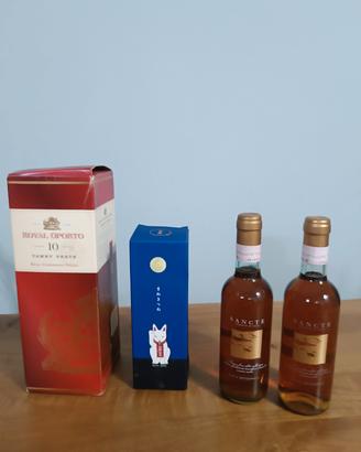 vino portoghese Tawny Porto, vino liquoroso e sakè