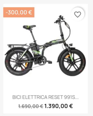 Bici elettrica fat bike tasso 0 bancomat postpay